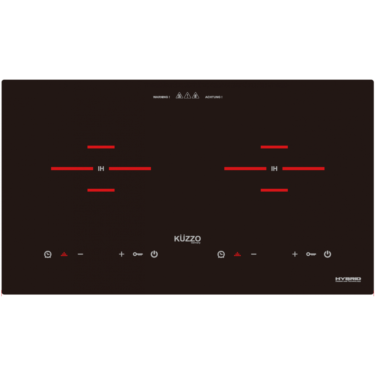 Kuzzo 德國德信 DI-249MINI 68厘米 2800W 嵌入/座檯式 雙頭電磁電陶爐